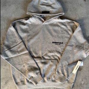 Essentials dark oat Hoodie x small